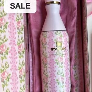 Love Shack Limited edition Stanley Pink Floral Slim Bottle. Sold Out!